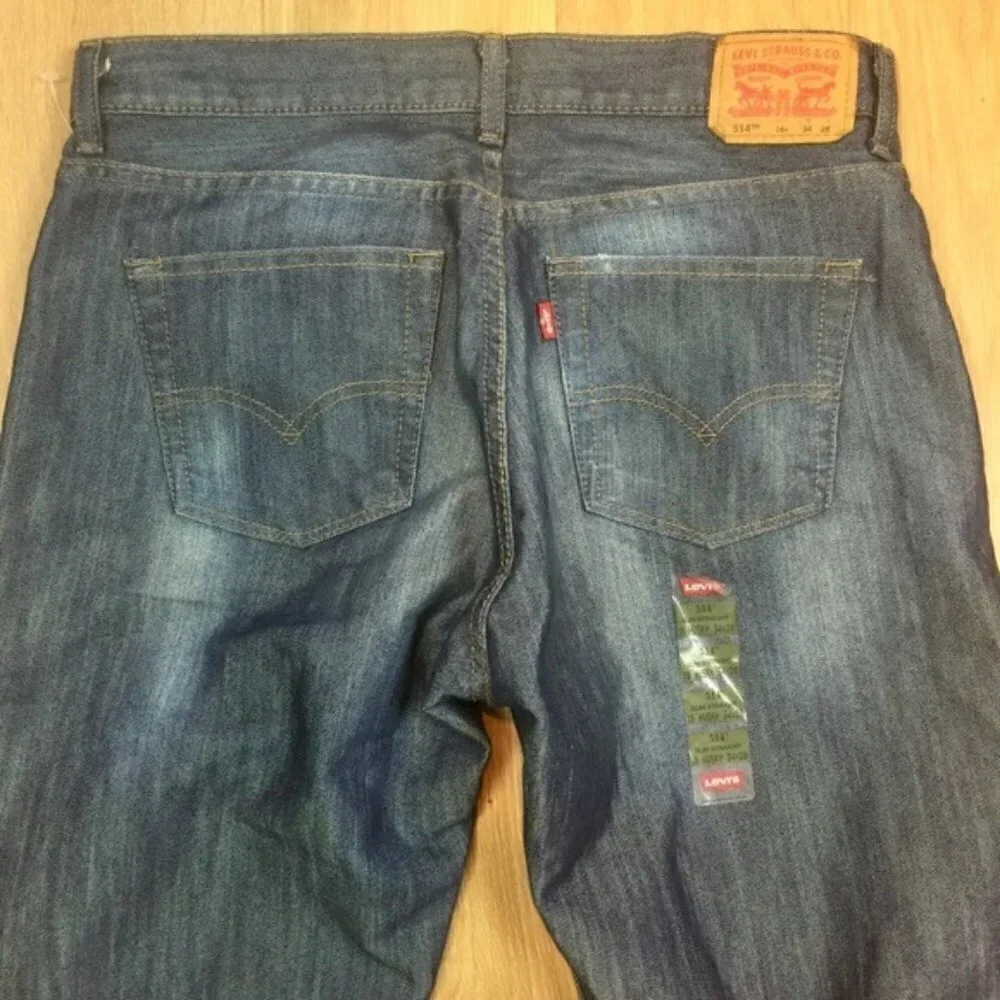 Levi’s 514 Slim Strait Men’s Jeans Husky Sz 34